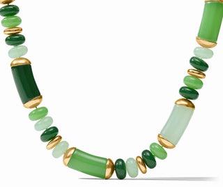 Julie Vos Amalfi Statement Necklace - Green Apple Multi