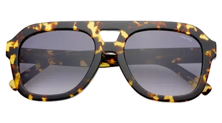 Freyrs Voyager Acetate Oversized Aviator Sunglasses - Yellow Tortoise