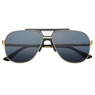Freyrs Logan Acetate Aviator Unisex Sunglasses - Black / Gray