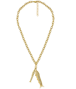 Lisi Lerch Lucky Double Fish Necklace