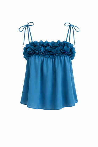 Saylor Cece Top in Capri Blue
