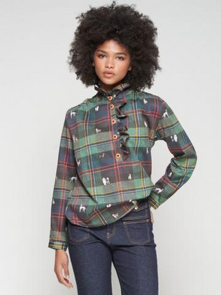 Vilagallo Plaid Blouse