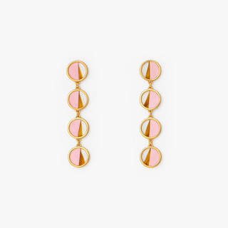 Brackish Reins Round Bezel Drop Earring
