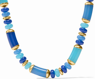 Julie Vos Amalfi Statement Necklace - Aqua Multi