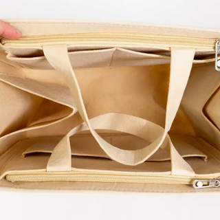 Valerosa Cream Felt Bag Organizer