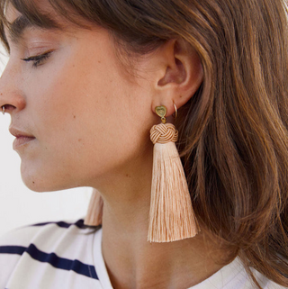 Hart Major Copper Topknots Tassel Earrings