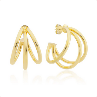 Sheila Fajl Triple Claire Hoops