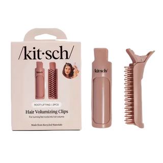 Kitsch Hair Volumizing Clip 2pc Set - Terracotta