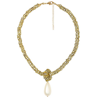 Lisi Lerch Inc. Sophia Rhinestone and Pearl Drop Necklace