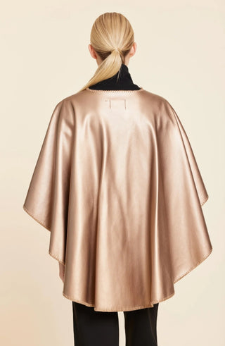 Dolce Cabo Bronze Faux Leather Tonal Whipstitch Wrap