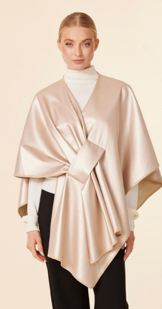 Dolce Cabo Vegan Leather Wrap in Pale Gold