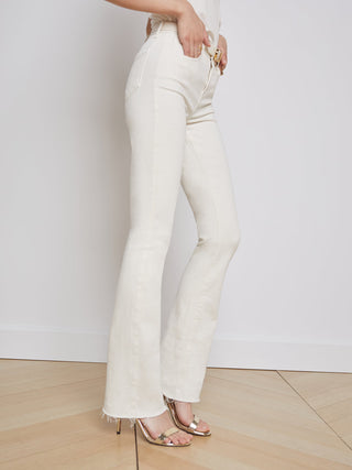 L'agence Ruth Vintage White High Rise Straight