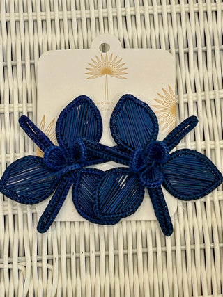 Iraca Palm Farah Orchid Earrings-Multiple Colors