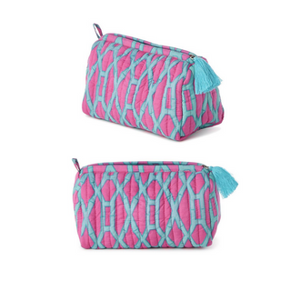 Two's Company Bamboo Printed Pouches / 3 Color Ways