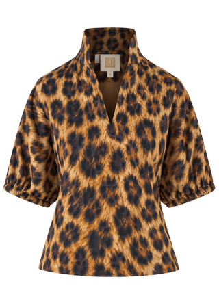 Emily McCarthy Leopard Poppy Top