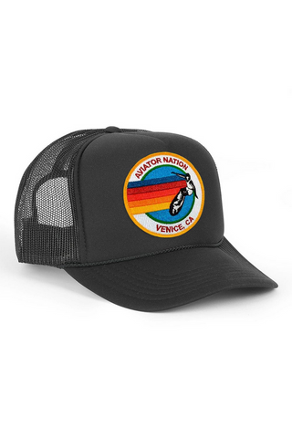 Aviator Nation Signature Trucker Hat in Black