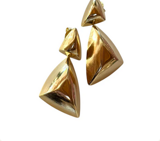 Sheila Fajl Double Golden Angles Earrings