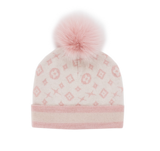 Mitchie's Soft Pink Knit Lurex Hat
