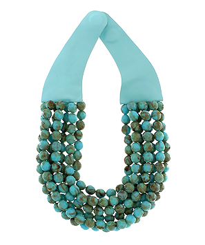 Monkee's Jewelry And Acc Gemstone Beaded Necklace / Multiple Color Options