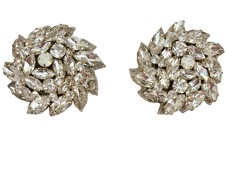 Bhavna Kanakia Silver Big Button Earrings