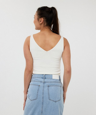 Esqualo Off White Tank