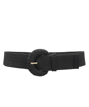 MC Wrapped Half Moon Straw Belt Multiple Colors