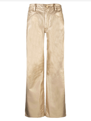 Kut Charlotte High Rise Wide Leg With Regular Hem in Gold