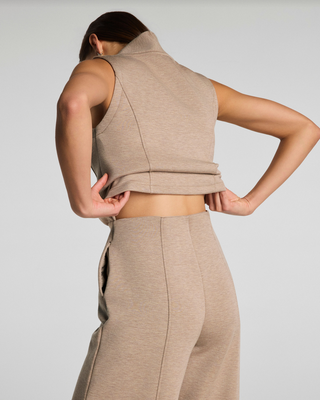 Spanx Airessentials® Shawl Collar Half Zip Jumpsuit