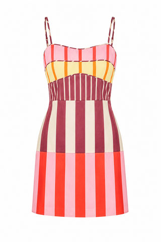 English Factory Sorbet Stripe Mini Dress