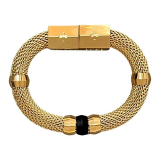 Monkee Collection Mesh Candy Bracelet Black