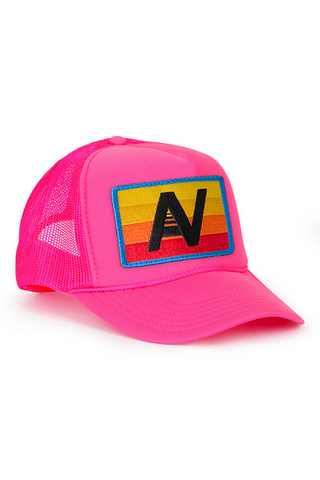 Aviator Nation Logo Rainbow Vintage Trucker Hat