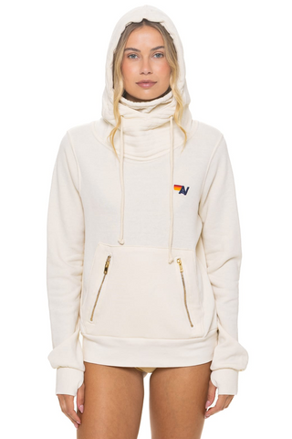 Aviator Nation Ninja Vintage White Pullover Hoodie