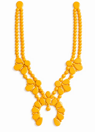 Rahya Jewelry Night Bloom Necklace in Sunflower Yellow