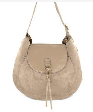 BC Handbags Faux Suede Handbag / 2 Color Options