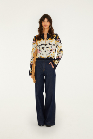 Farm Rio Birds Romance Knit Cardigan