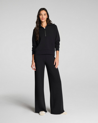 Spanx AirEssentials Wide Leg Pant in Very Black