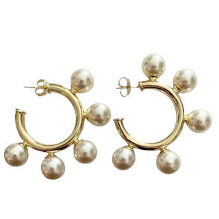 Sheila Fajl Gio Hoops Shiny Gold
