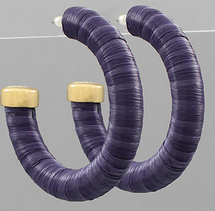 MONKEES MULTI COLOR WOVEN HOOPS