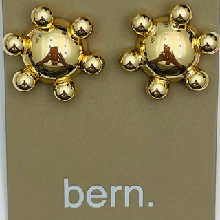 242 South Golden - Round Polished Stud Accessories;Accessories/Jewelry All Accessories TWO FORTY-TWO SOUTH