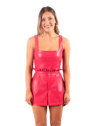 Emily McCarthy Ruffle Short / Rose Red