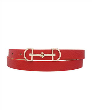 Monkee's Jewelry and ACC Horse-bit Buckle Skinny Belt / 3 Color Options