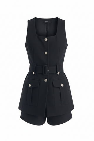 Karina Grimaldi Oilar Sleeveless Jacket