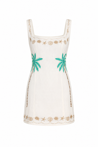 Mumu Steph Mini Dress in Beachfront