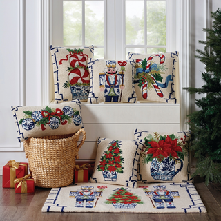 Peking Handicraft Chinoiserie Nutcrackers Hook Rug