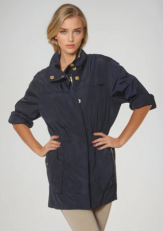 Ciao Milano Tess Rain Jacket in Navy