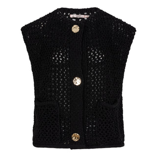 Esqualo Gilet Fancy Button Cardigan