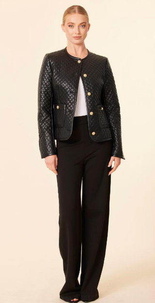 Dolce Cabo Vegan Leather Quilted Jacket