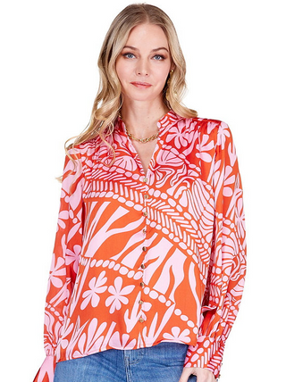 Joy Joy Hibiscus Flame Top