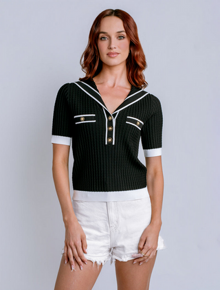 Kerisma Cabota Top in Black & White