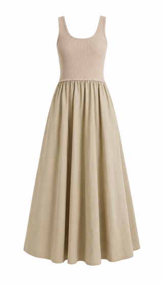 Karina Grimaldi Ray Knit Combo Dress